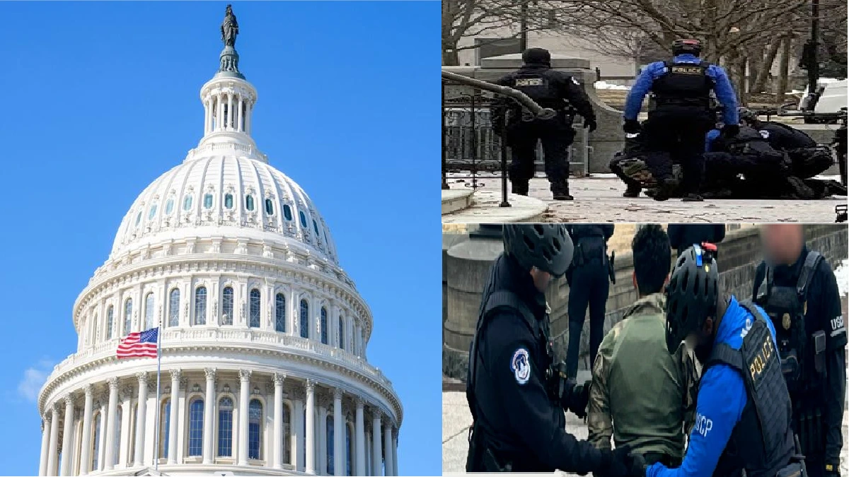 Armed Man Arrested Near US Capitol After Running Toward Building With Shotgun